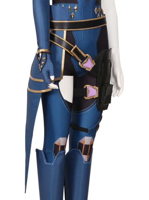 Game Valorant Duelist Reyna Halloween Cosplay Accessories Right Hip Guard Components
