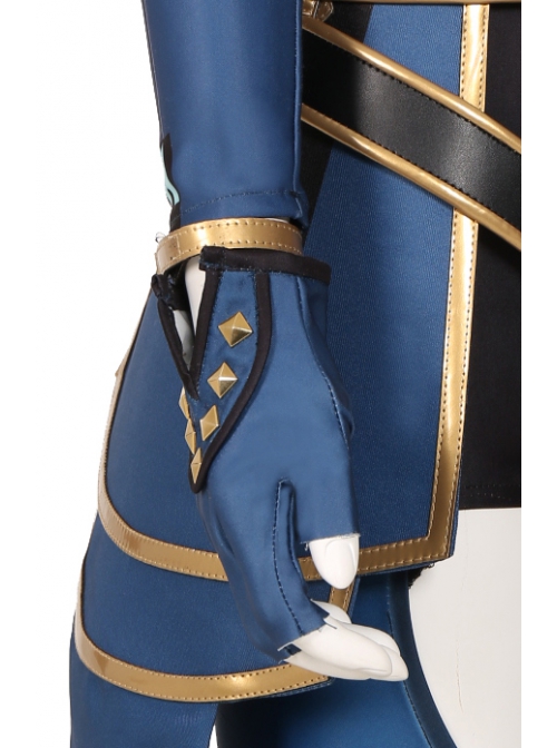 Game Valorant Duelist Reyna Halloween Cosplay Accessories Blue Right Glove And Golden Right Bracelet