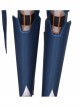 Game Valorant Duelist Reyna Halloween Cosplay Accessories Black Thigh Guard And Blue Calf Guards