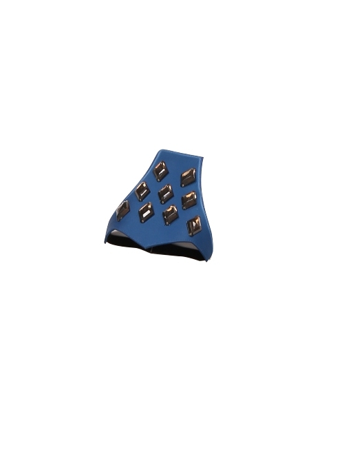 Game Valorant Duelist Reyna Halloween Cosplay Accessories Blue Knee Guard