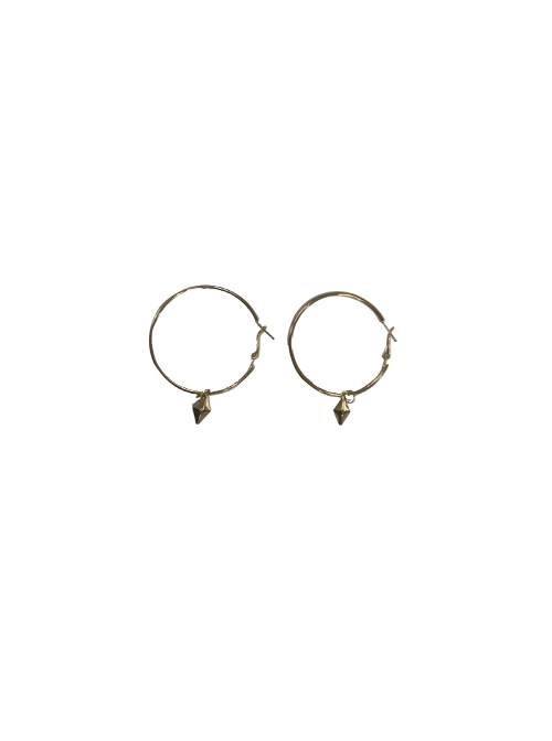 Game Valorant Duelist Reyna Halloween Cosplay Accessories Bronze Color Earrings