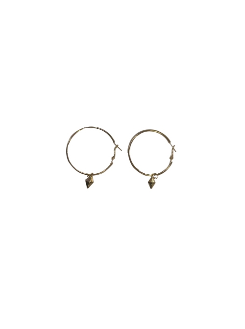 Game Valorant Duelist Reyna Halloween Cosplay Accessories Bronze Color Earrings