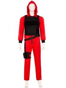 La Casa De Papel Season 5 Same Red Uniform Suit Halloween Cosplay Costume Set