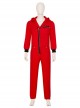 La Casa De Papel Season 5 Same Red Uniform Suit Halloween Cosplay Costume Red Bodysuit
