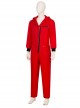 La Casa De Papel Season 5 Same Red Uniform Suit Halloween Cosplay Costume Red Bodysuit