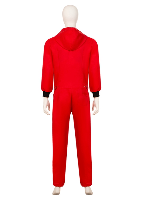 La Casa De Papel Season 5 Same Red Uniform Suit Halloween Cosplay Costume Red Bodysuit