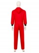 La Casa De Papel Season 5 Same Red Uniform Suit Halloween Cosplay Costume Red Bodysuit
