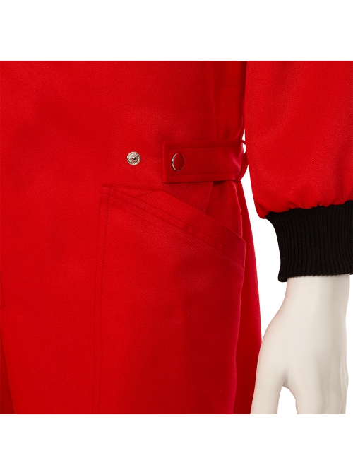 La Casa De Papel Season 5 Same Red Uniform Suit Halloween Cosplay Costume Red Bodysuit