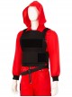La Casa De Papel Season 5 Same Red Uniform Suit Halloween Cosplay Costume Black Vest
