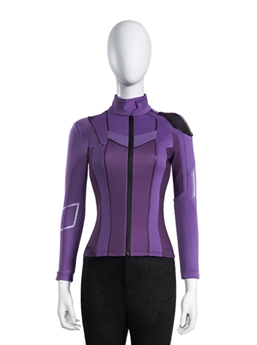 Hawkeye Female Version Hawkeye Kate Bishop Halloween Cosplay Costume New Version Purple Jacket