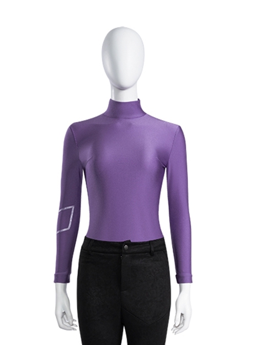 Hawkeye Female Version Hawkeye Kate Bishop Halloween Cosplay Costume New Version Purple Top