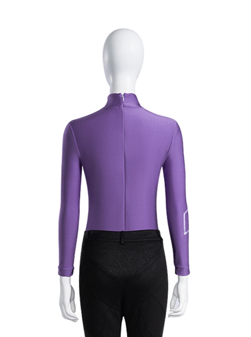 Hawkeye Female Version Hawkeye Kate Bishop Halloween Cosplay Costume New Version Purple Top