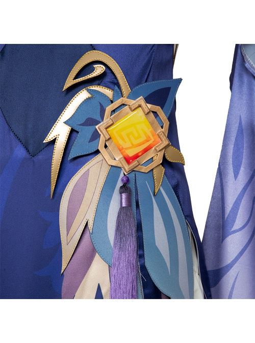Game Genshin Impact Ningguang Character Outfit Orchid's Evening Gown Halloween Cosplay Costume Full Set