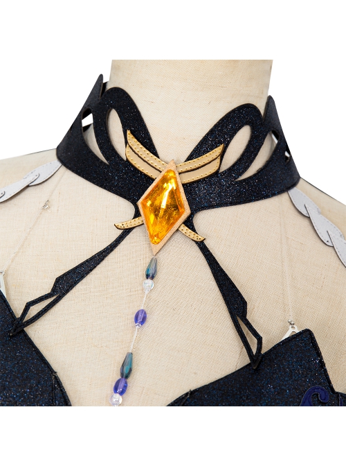 Game Genshin Impact Ningguang Character Outfit Orchid's Evening Gown Halloween Cosplay Costume Full Set