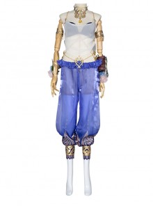 Naraka Bladepoint Canaan Character Skin Blue Sexy Exotic Clothing Halloween Cosplay Costume Full Set
