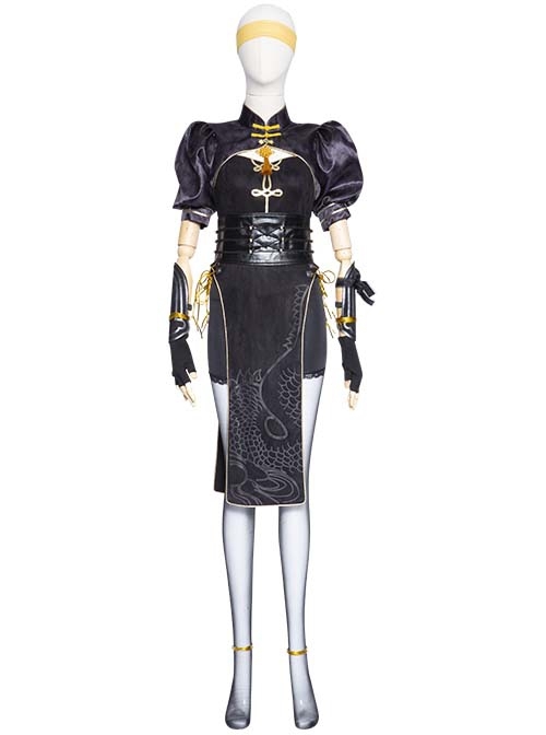 Naraka Bladepoint Viper Ning Skin Dragon Will Awareness Halloween Cosplay Ning Hongye Costume Set