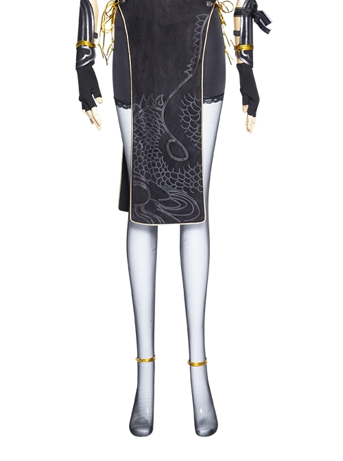 Naraka Bladepoint Viper Ning Skin Dragon Will Awareness Halloween Cosplay Ning Hongye Accessories Leggings And Stockings