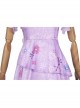 Anime Movie Encanto Isabela Halloween Cosplay Costume Dark Purple Version Long Dress