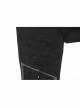 Gothic Men'S Distressed Metal Rivet Decoration Black Leggings