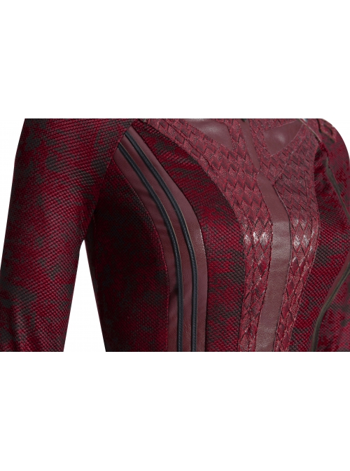Doctor Strange In The Multiverse Of Madness Scarlet Witch Wanda Maximoff Halloween Cosplay Costume Red Top
