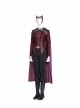 Doctor Strange In The Multiverse Of Madness Scarlet Witch Wanda Maximoff Halloween Cosplay Costume Red Top