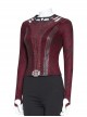 Doctor Strange In The Multiverse Of Madness Scarlet Witch Wanda Maximoff Halloween Cosplay Costume Red Top