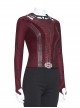 Doctor Strange In The Multiverse Of Madness Scarlet Witch Wanda Maximoff Halloween Cosplay Costume Red Top