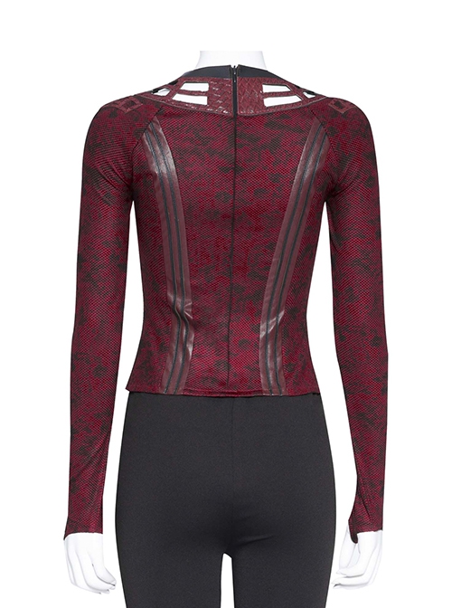Doctor Strange In The Multiverse Of Madness Scarlet Witch Wanda Maximoff Halloween Cosplay Costume Red Top