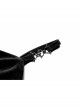 Stretch Fleece Knitted Asymmetrical Shoulder Strap Decorative Metal Ornaments Suspender Waist Dress