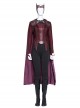Doctor Strange In The Multiverse Of Madness Scarlet Witch Wanda Maximoff Halloween Cosplay Costume Red Cloak