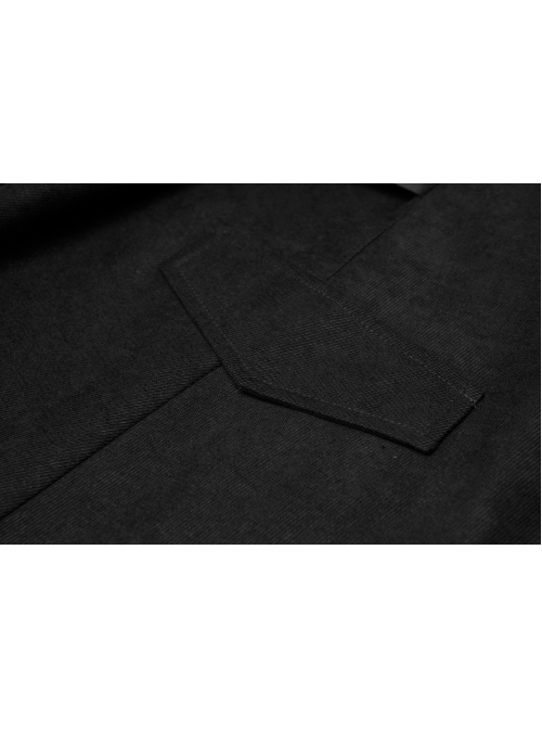 Punk Twill Woven Fabric Hem Webbing Slit Medium Skirts