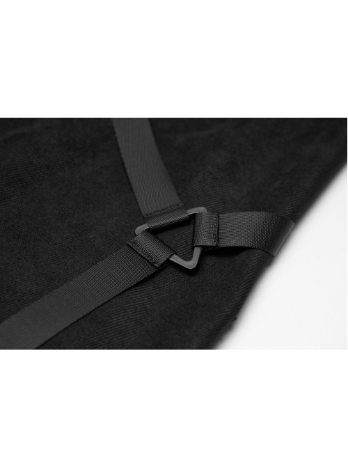 Punk Twill Woven Fabric Hem Webbing Slit Medium Skirts