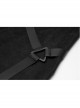 Punk Twill Woven Fabric Hem Webbing Slit Medium Skirts