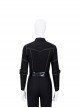 Hawkeye Second Generation Black Widow Yelena Belova Halloween Cosplay Costume Black Denim Shirt