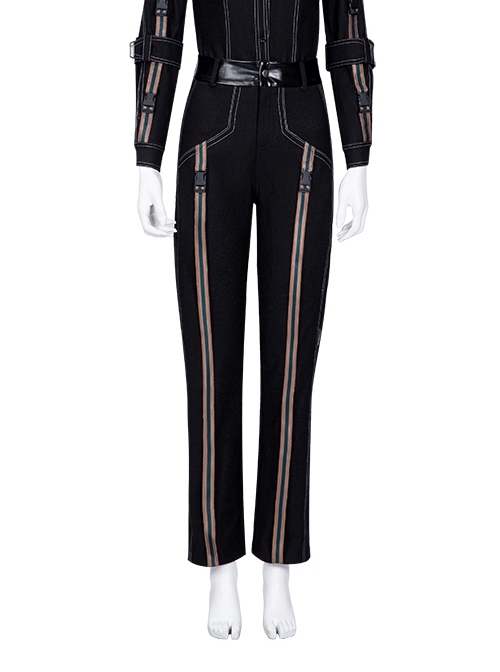 Hawkeye Second Generation Black Widow Yelena Belova Halloween Cosplay Costume Black Denim Pants
