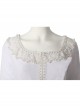 The Witcher Season 2 Princess Ciri Halloween Cosplay Costume White Dress And Brown Long Plush Shawl Set