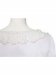 The Witcher Season 2 Princess Ciri Halloween Cosplay Costume White Dress And Brown Long Plush Shawl Set