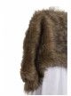 The Witcher Season 2 Princess Ciri Halloween Cosplay Costume White Dress And Brown Long Plush Shawl Set
