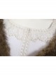 The Witcher Season 2 Princess Ciri Halloween Cosplay Costume White Dress And Brown Long Plush Shawl Set
