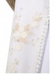 The Witcher Season 2 Princess Ciri Halloween Cosplay Costume White Dress And Brown Long Plush Shawl Set