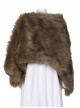 The Witcher Season 2 Princess Ciri Halloween Cosplay Costume Brown Imitation Fur Shawl