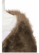 The Witcher Season 2 Princess Ciri Halloween Cosplay Costume Brown Imitation Fur Shawl