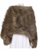 The Witcher Season 2 Princess Ciri Halloween Cosplay Costume Brown Imitation Fur Shawl
