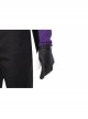 Super Hero Hawkeye Purple Black Battle Suit Halloween Cosplay Costume Set