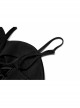 Gothic Dark Bat Fleece Embroidered Sun Suspender Dress