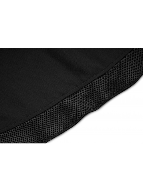 Chiffon Plaid Large-Hole Mesh Stitching V-Word Segmentation Design Sun-Hem Skirt