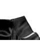 Gothic Black Glossy Cortex Waist Seal Square Hem High Waist Skirt