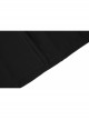Black Chiffon Fabric Minimalist Thin Two-Wear Zippered Slit Design Half Skirt