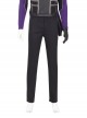 Super Hero Hawkeye Purple Black Battle Suit Halloween Cosplay Costume Black Pants
