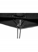 Black Functional Double Breasted Stretch Tie Rope Knit Belt